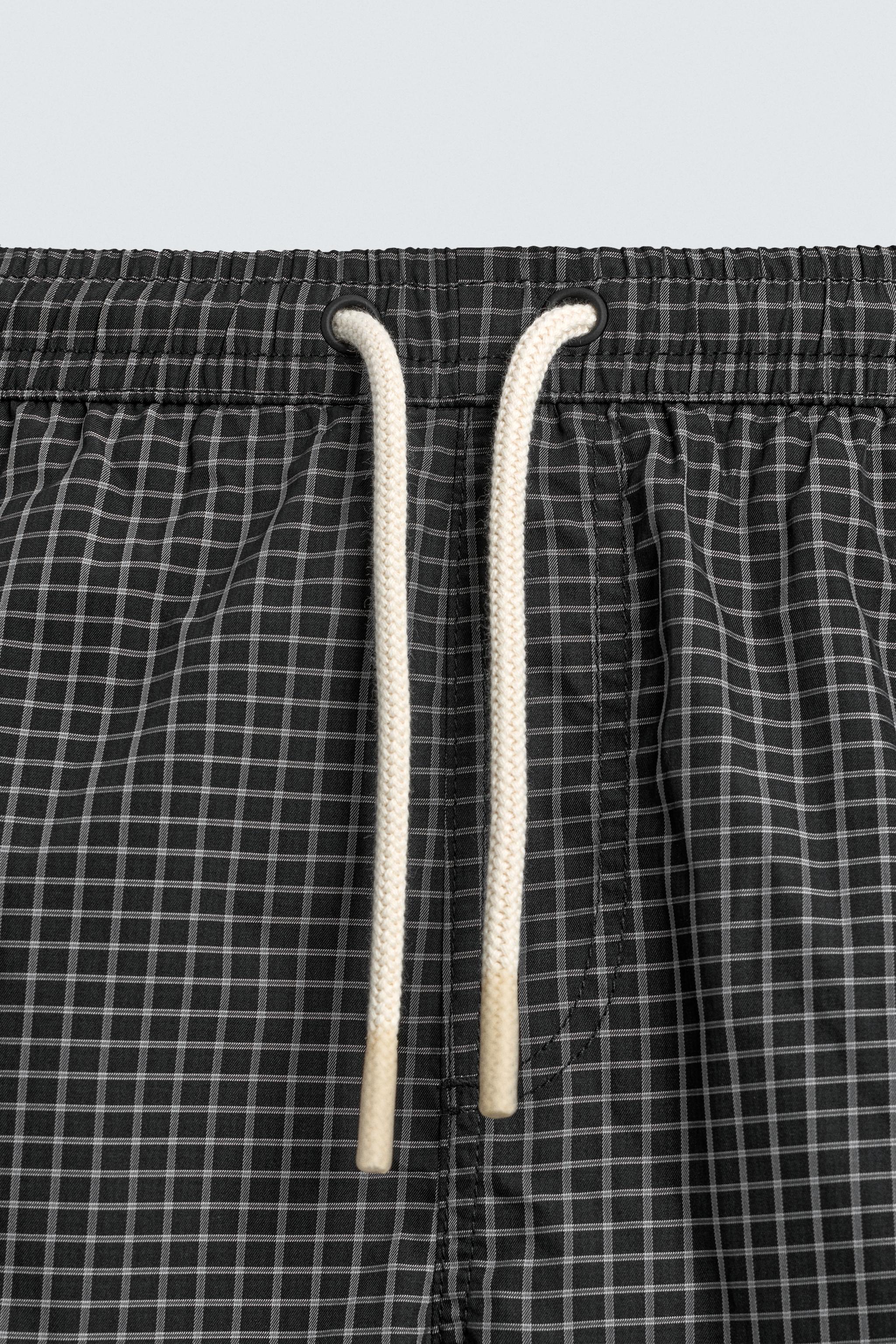 MAILLOT DE BAIN LONG À CARREAUX